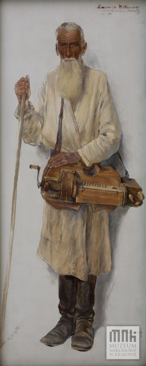 Захарко Холоватый (последний лирник в Мостах), Юлиан Макаревич, 1907. Фото: Национальный музей в Кракове. 